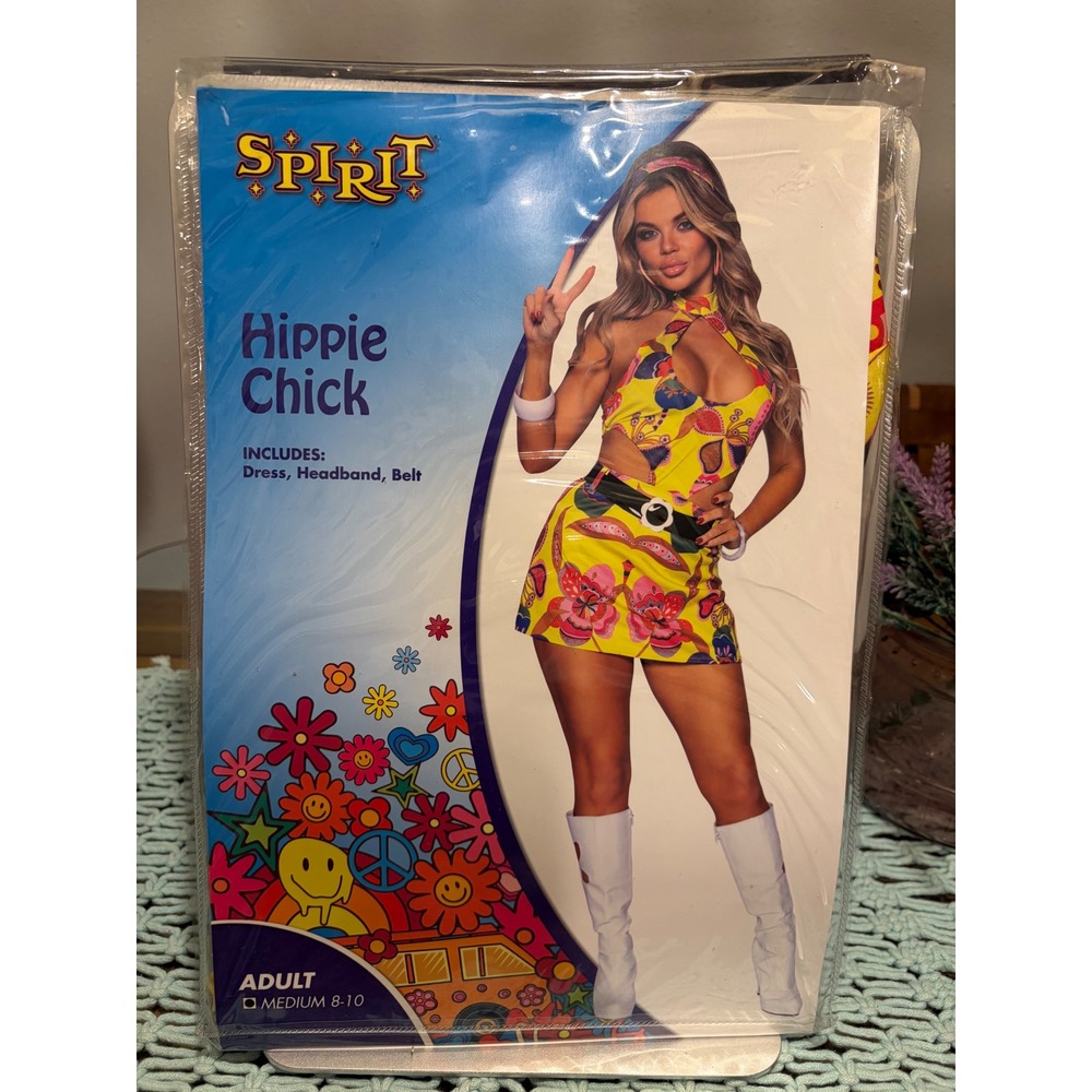 Hippie Chick - Spirit Halloween - costume cosplay - NWT medium
